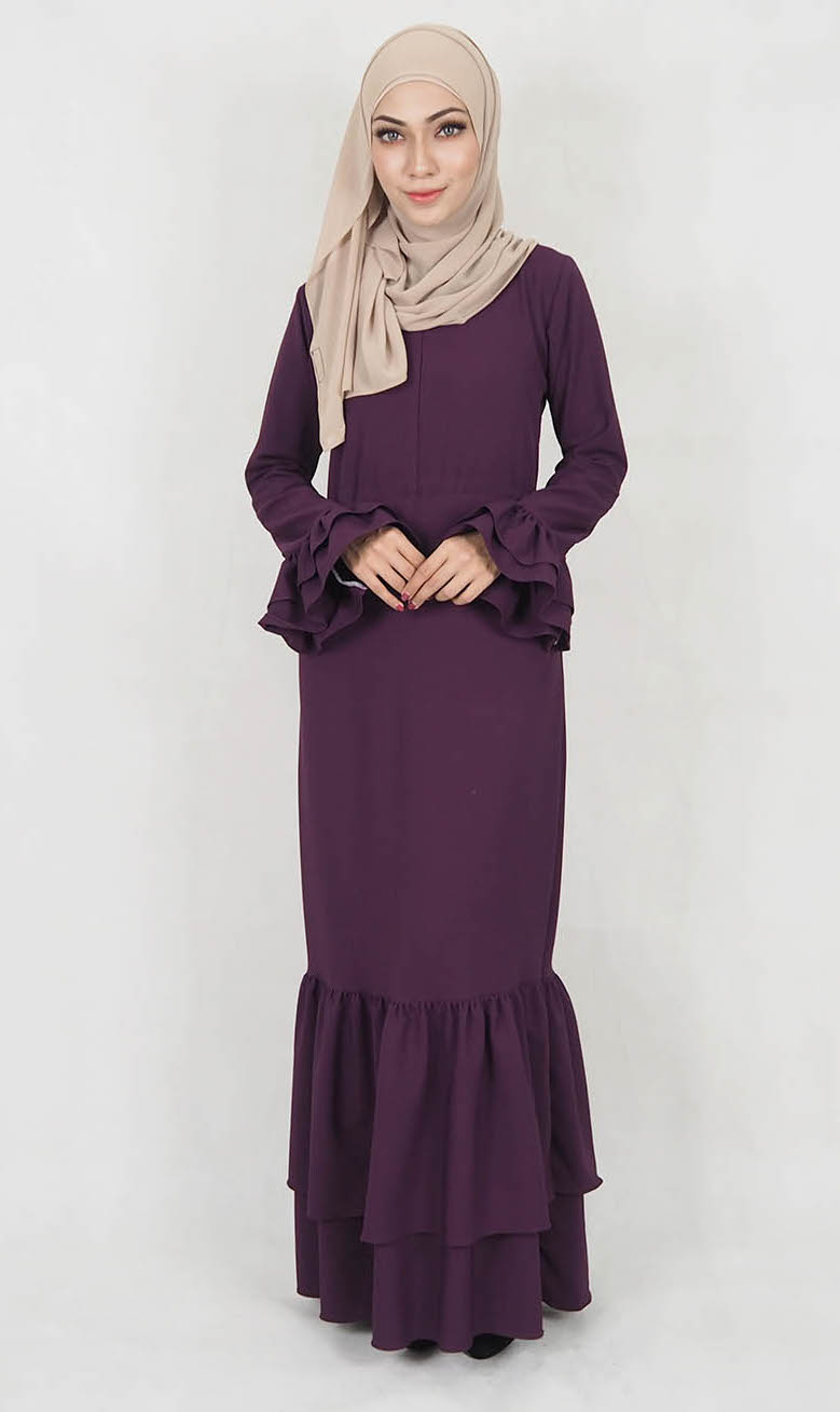 SW5036 Lovely Jubah (Plus Size) Purple