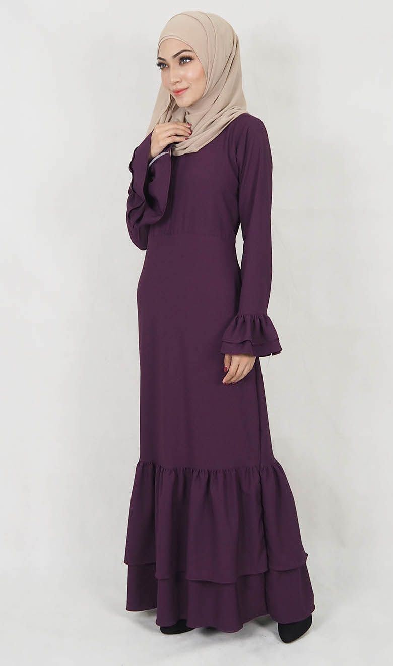 SW5036 Lovely Jubah (Plus Size) Purple
