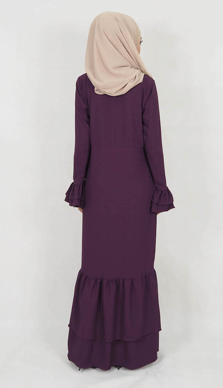 SW5036 Lovely Jubah (Plus Size) Purple
