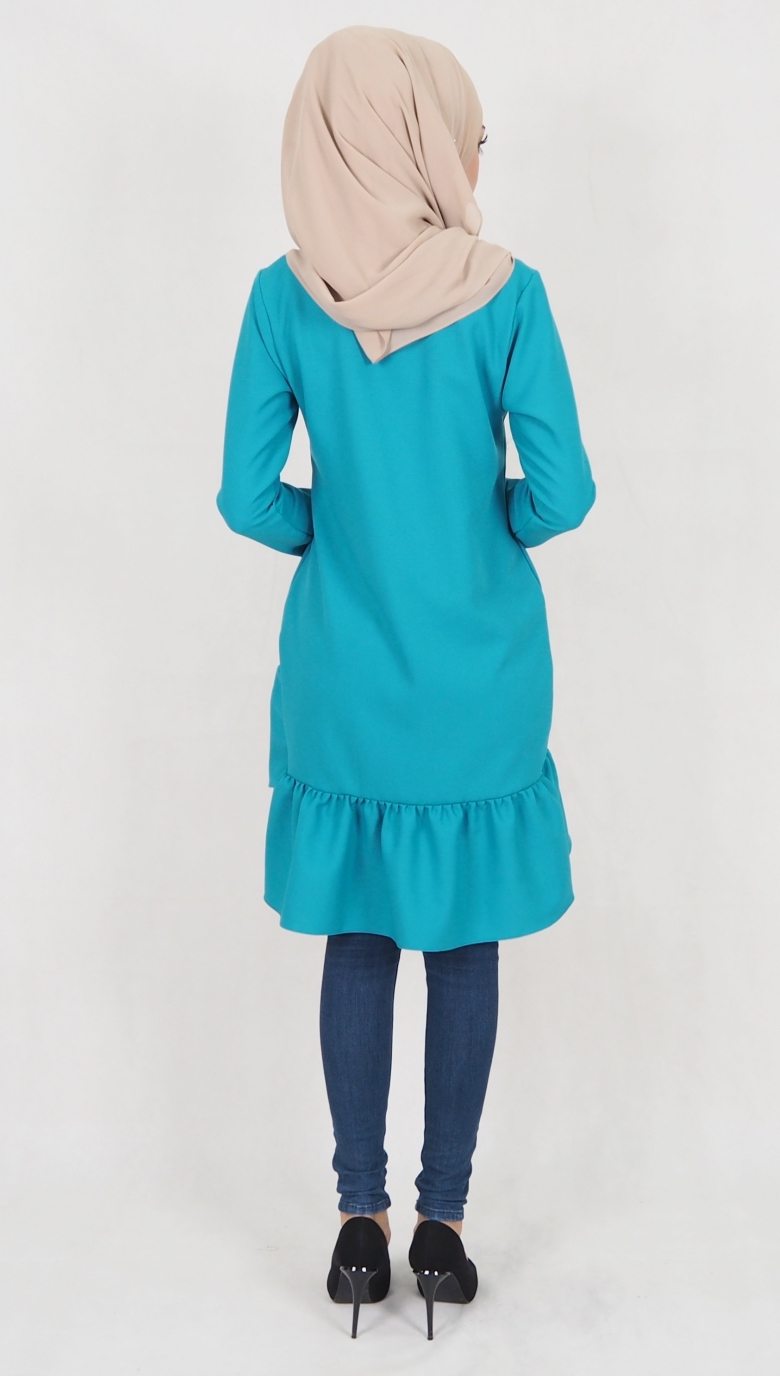 SW5037 Trendy Blouse (Plus Size) Dark Green