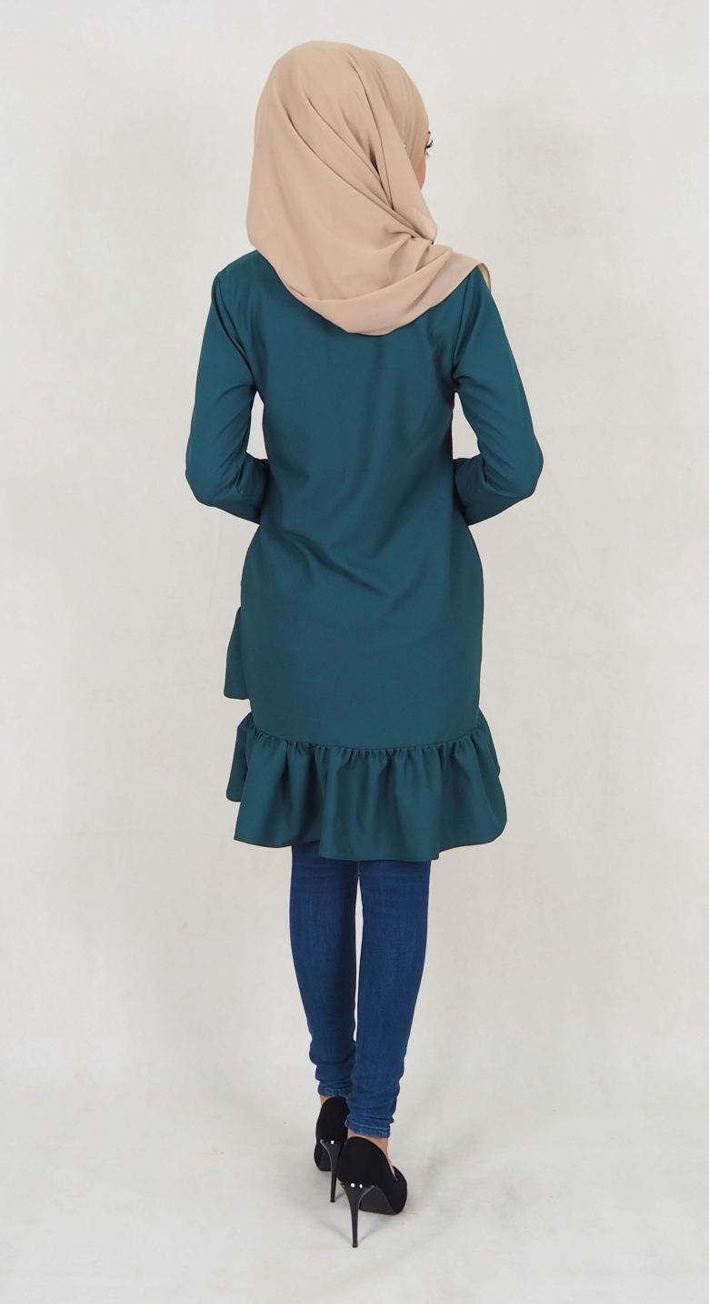 SW5037 Trendy Blouse (Plus Size) Emerald Green