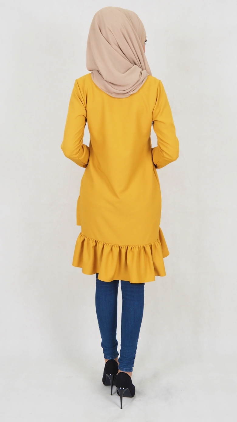 SW5037 Trendy Blouse (Plus Size) Mustard