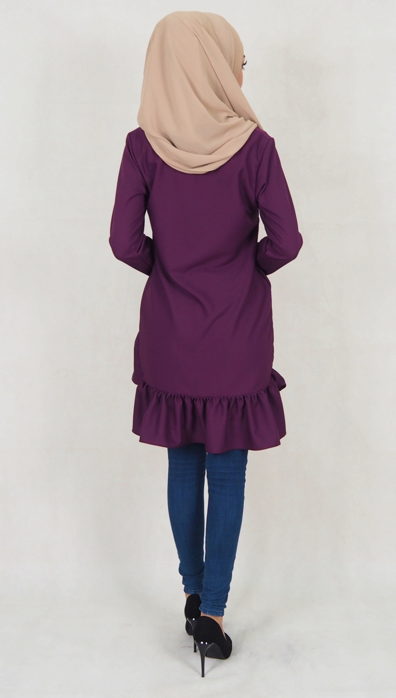 SW5037 Trendy Blouse (Plus Size) Purple