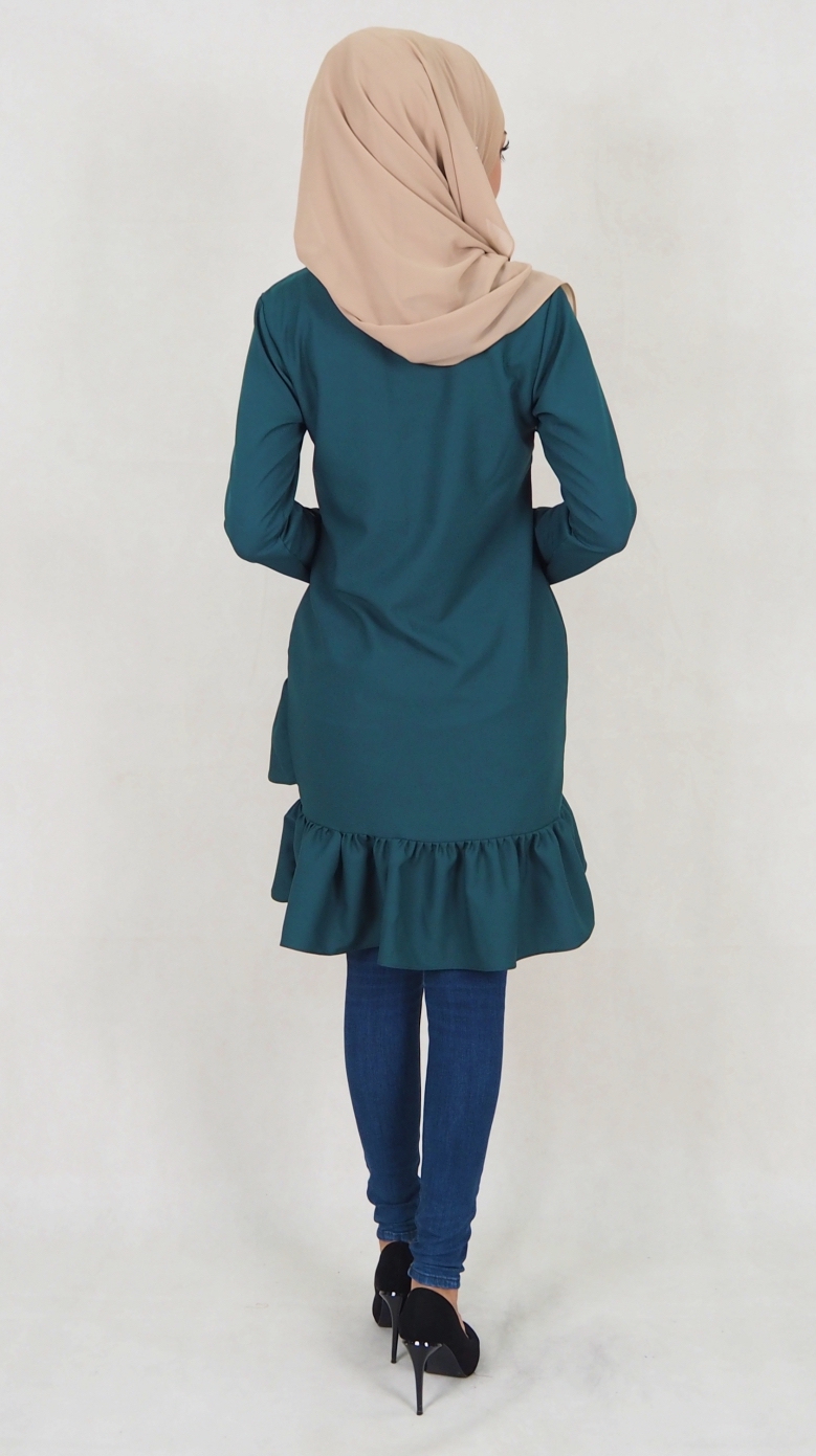 SW5038 Trendy Blouse (Plus Size) Emerald Green