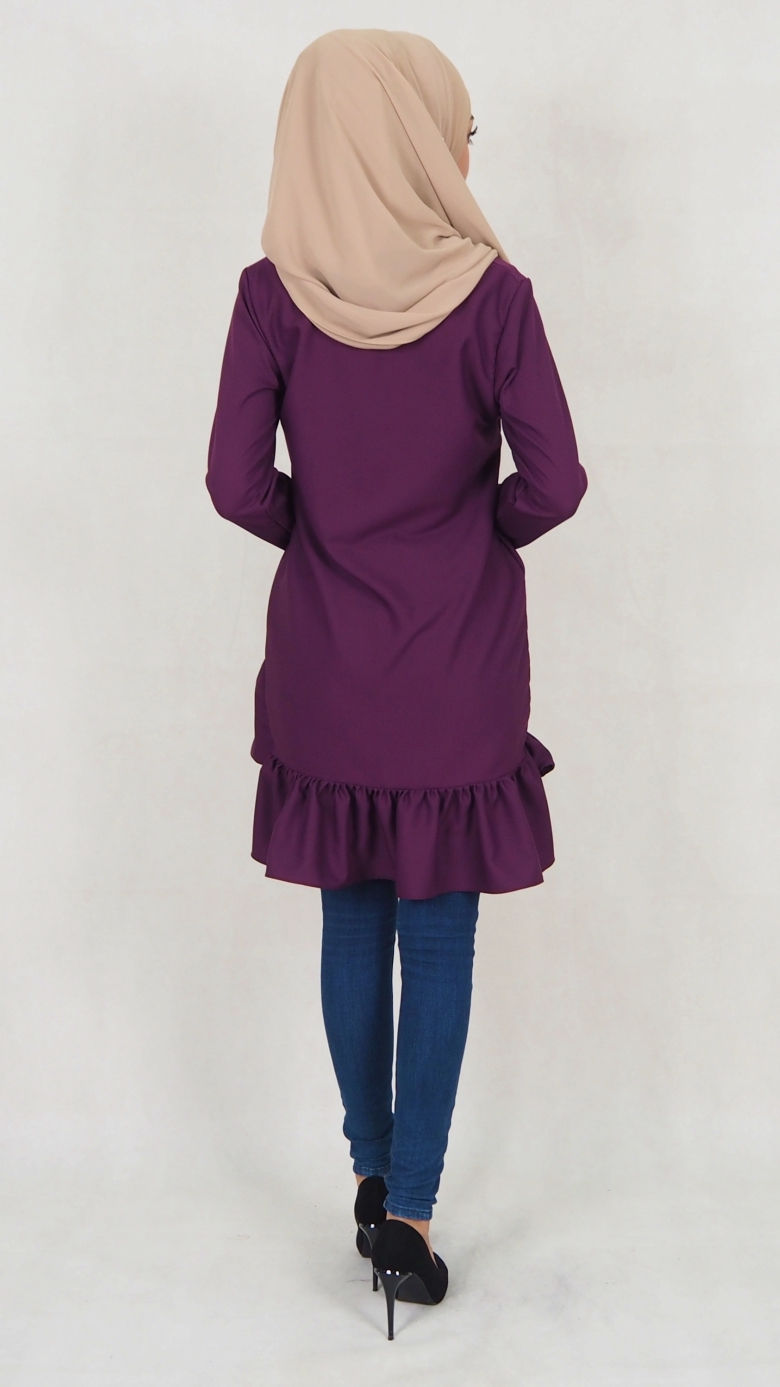 SW5038 Trendy Blouse (Plus Size) Purple