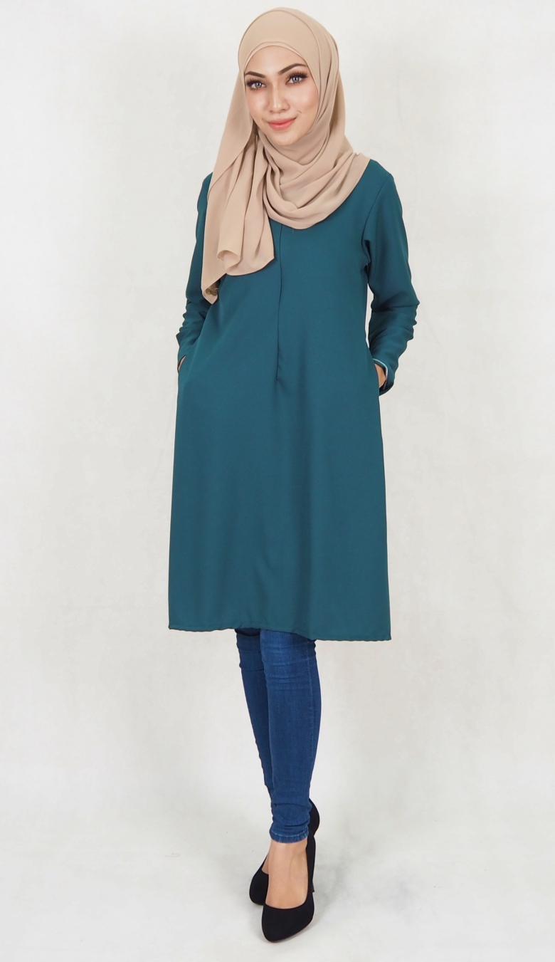 SW5039 Fashion Blouse (Plus Size) Emerald Green