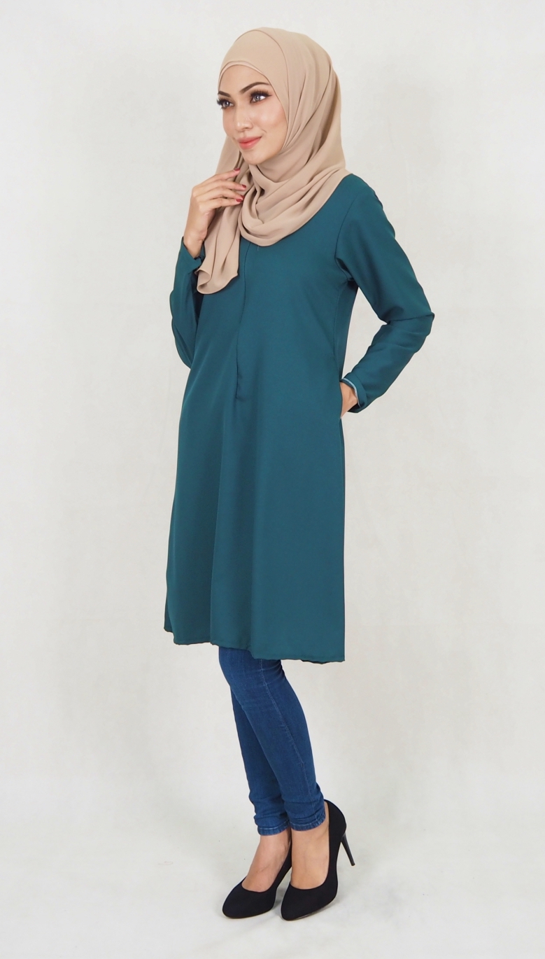 SW5039 Fashion Blouse (Plus Size) Emerald Green