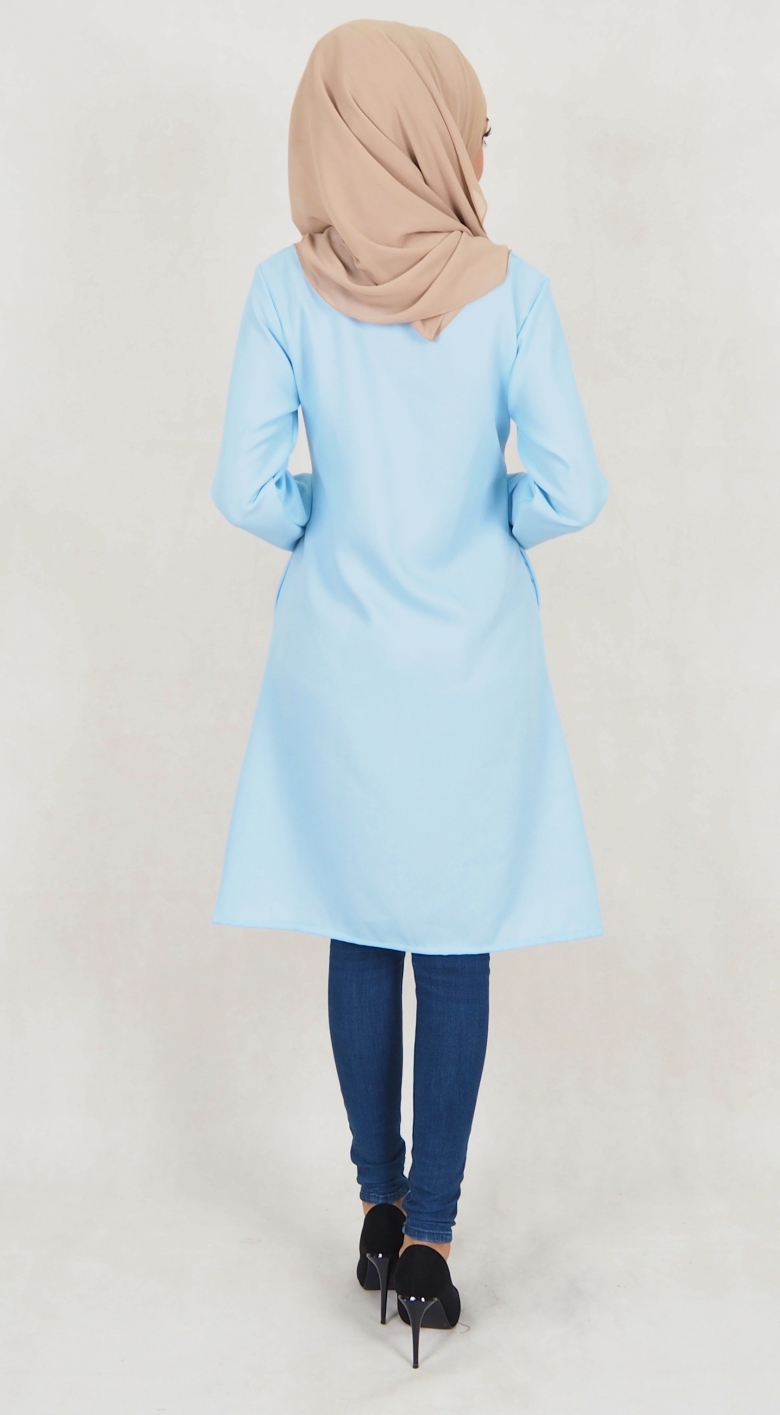 SW5039 Fashion Blouse (Plus Size) Light Blue
