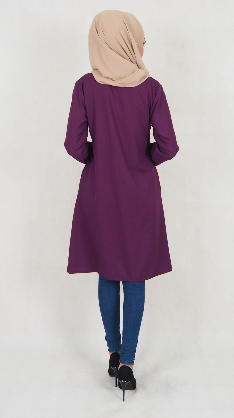 SW5039 Fashion Blouse (Plus Size) Purple