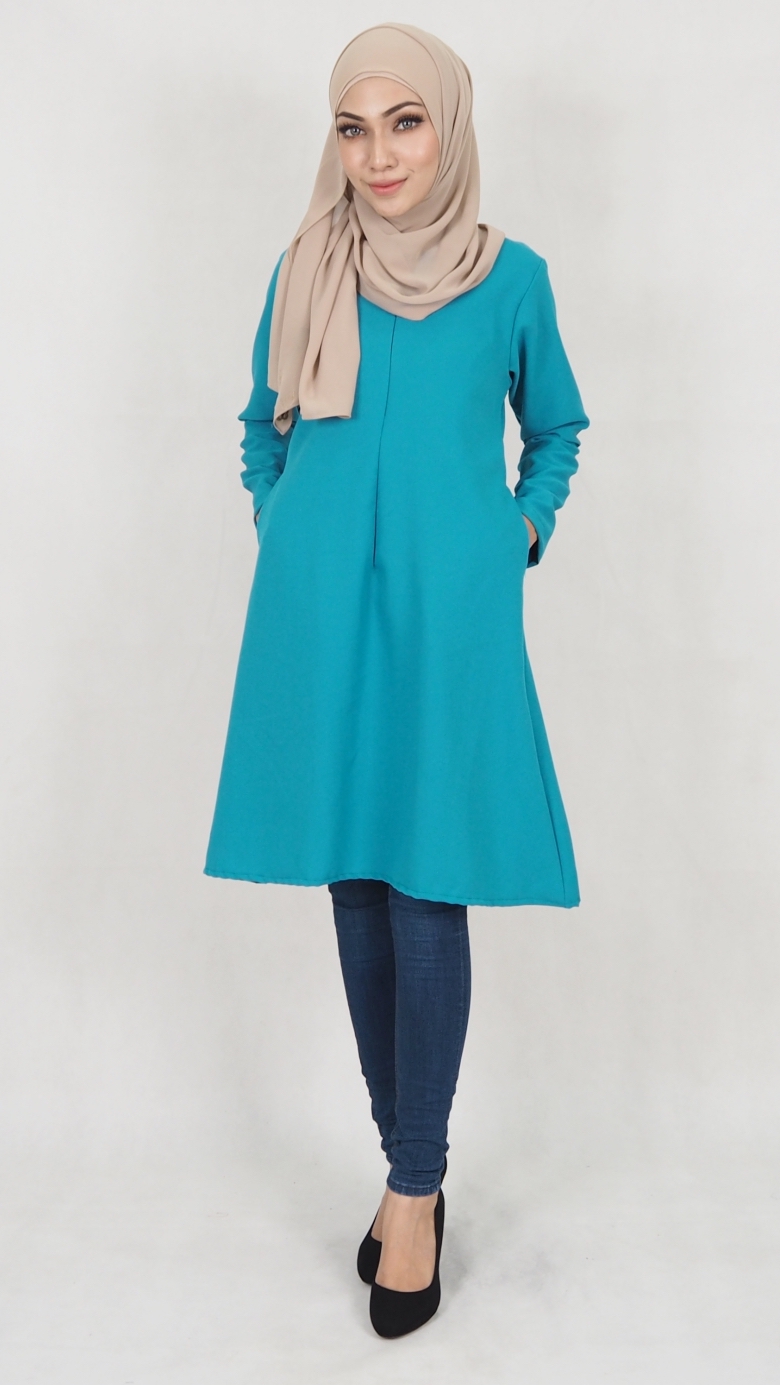 SW5040 Fashion Blouse (Plus Size) Dark Green