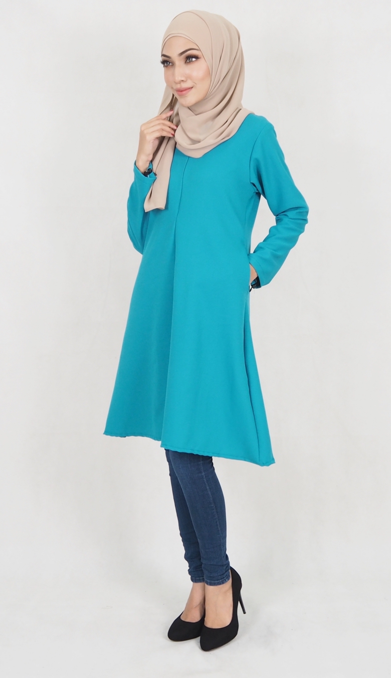 SW5040 Fashion Blouse (Plus Size) Dark Green