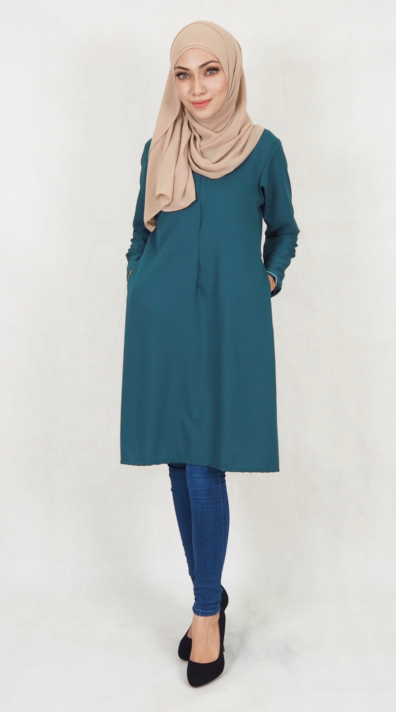 SW5040 Fashion Blouse (Plus Size) Emerald Green