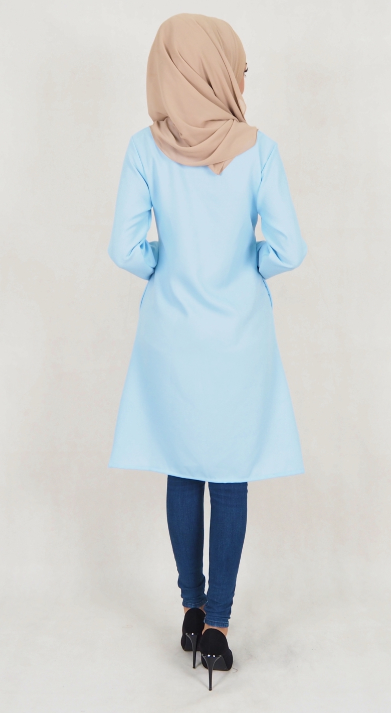 SW5040 Fashion Blouse (Plus Size) Light Blue
