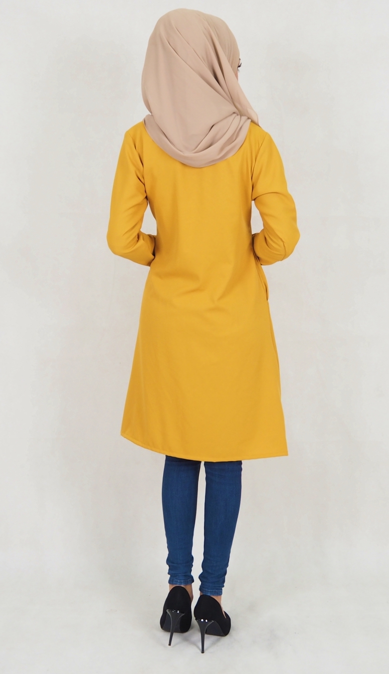 SW5040 Fashion Blouse (Plus Size) Mustard