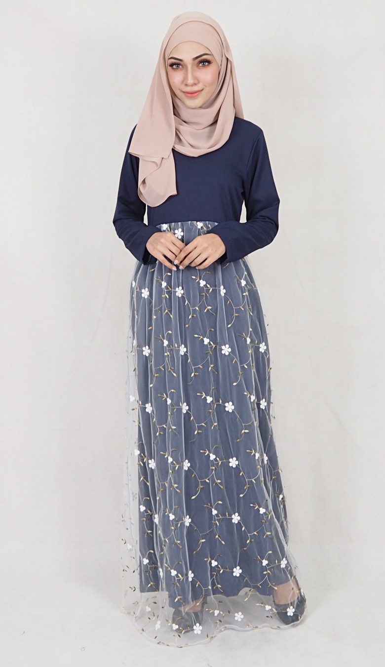 SW5041 Charming Jubah Navy