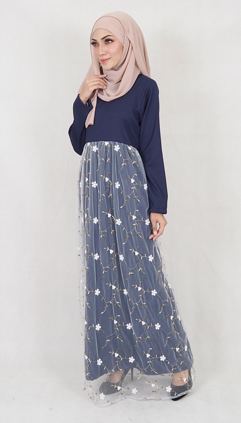 SW5041 Charming Jubah Navy