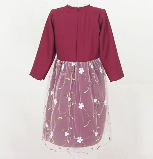 SW5045 Kid's Jubah Maroon