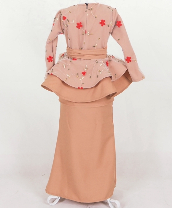 SW5046 Kid's Baju Kurung Dark Brown