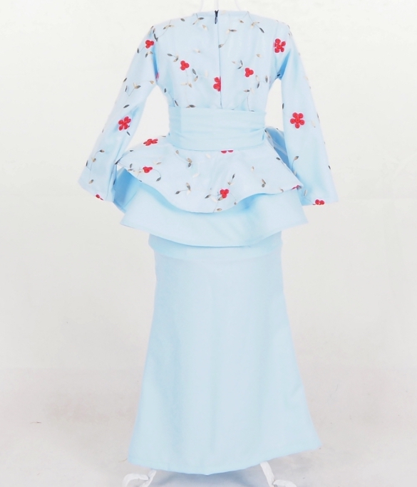 SW5046 Kid's Baju Kurung Light Blue