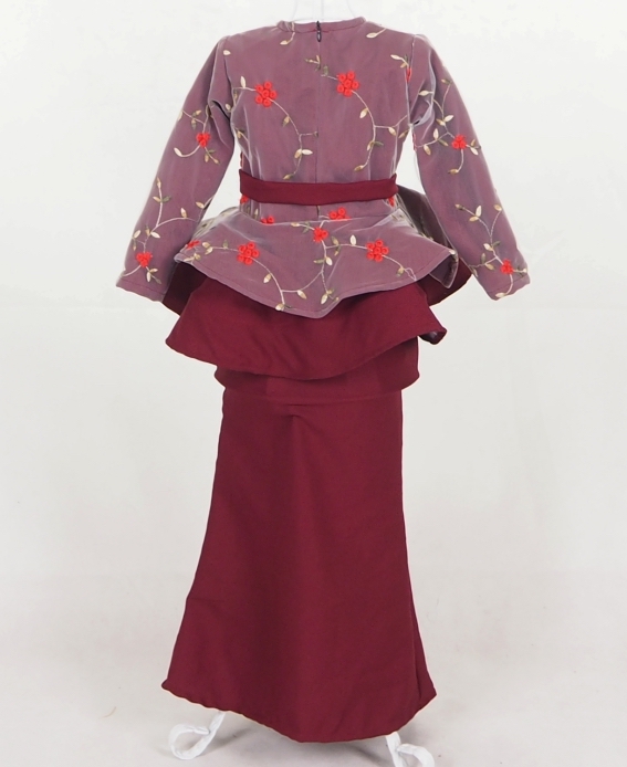 SW5046 Kid's Baju Kurung Maroon