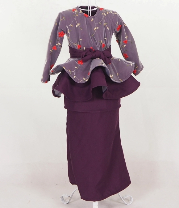 SW5046 Kid's Baju Kurung Purple