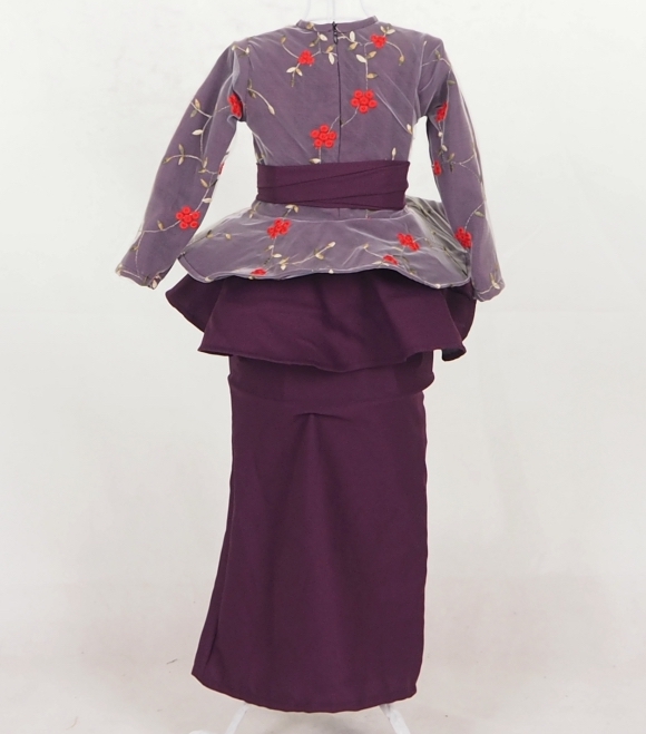 SW5046 Kid's Baju Kurung Purple