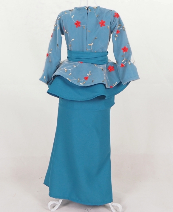 SW5047 Kid's Baju Kurung Dark Green