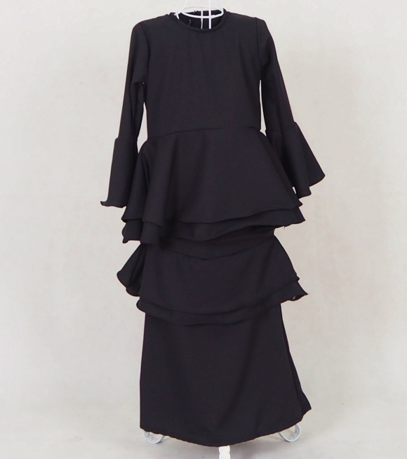 SW5048 Kid's Baju Kurung Black