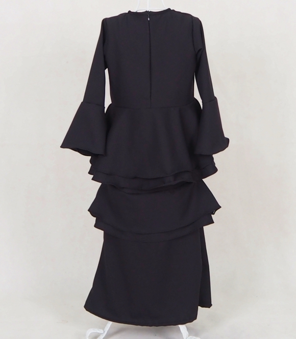 SW5048 Kid's Baju Kurung Black