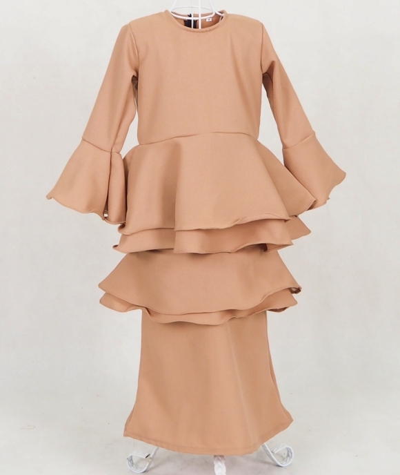 SW5048 Kid's Baju Kurung Dark Brown