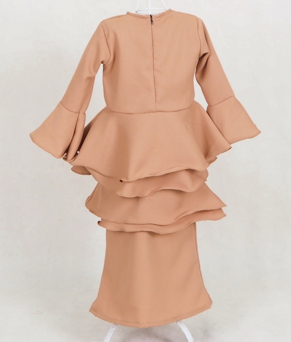 SW5048 Kid's Baju Kurung Dark Brown