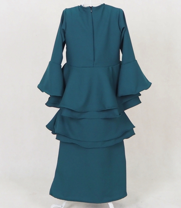 SW5049 Kid's Baju Kurung Emerald Green