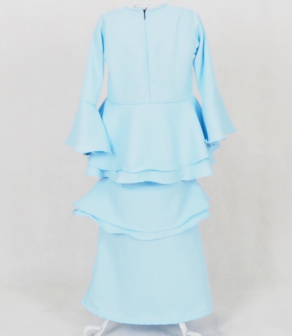 SW5049 Kid's Baju Kurung Light Blue
