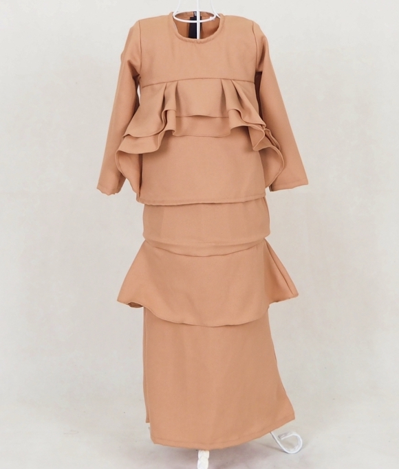 SW5050 Kid's Baju Kurung Dark Brown