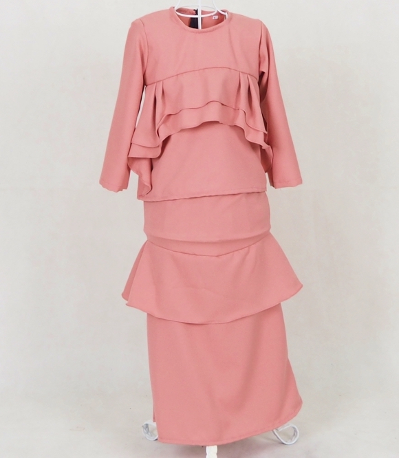SW5050 Kid's Baju Kurung Dusty Pink