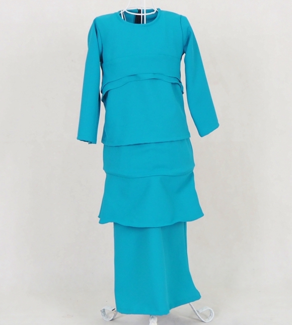 SW5051 Kid's Baju Kurung Dark Green