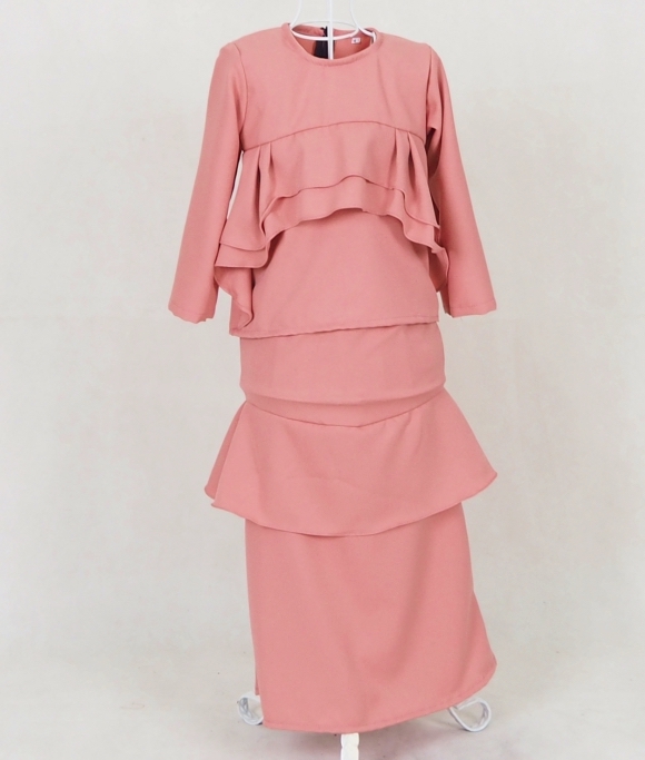 SW5051 Kid's Baju Kurung Dusty Pink