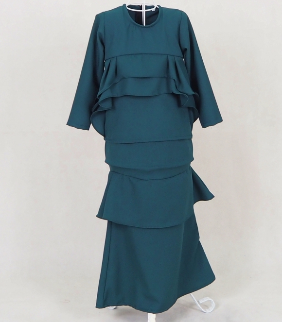 SW5051 Kid's Baju Kurung Emerald Green