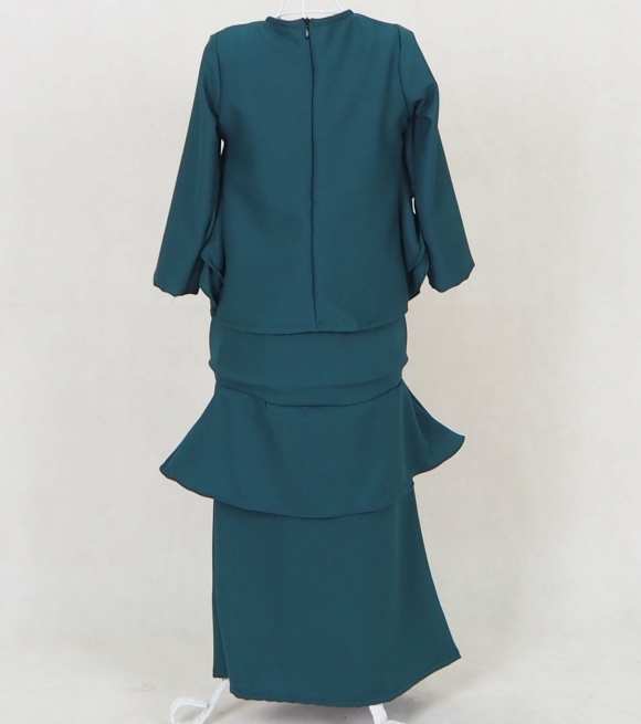 SW5051 Kid's Baju Kurung Emerald Green