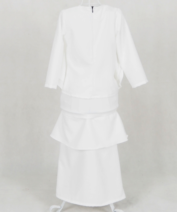 SW5051 Kid's Baju Kurung White