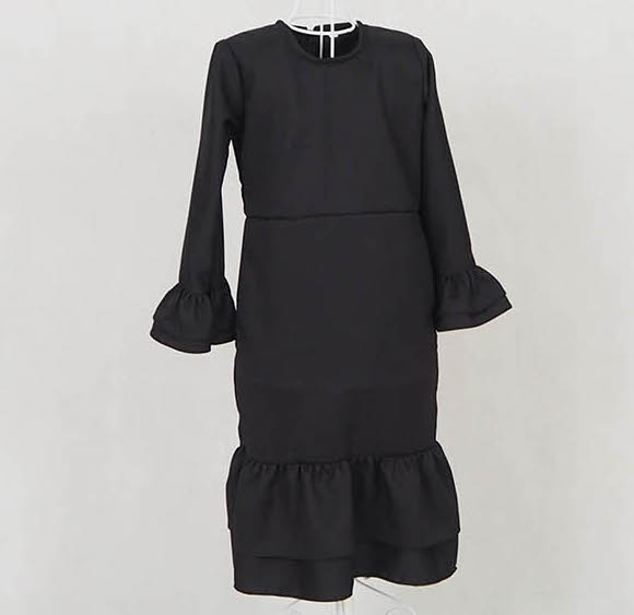 SW5052 Kid's Jubah Black