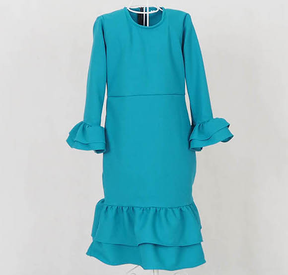 SW5052 Kid's Jubah Dark Green