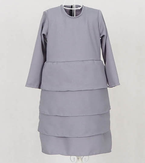 SW5054 Kid's Jubah Grey