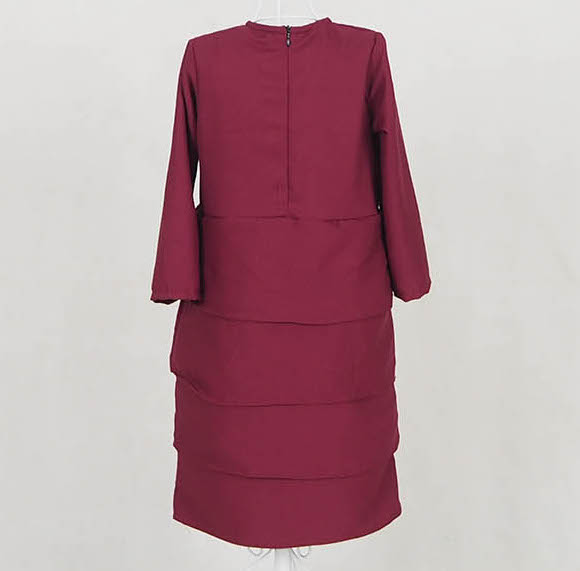 SW5054 Kid's Jubah Maroon