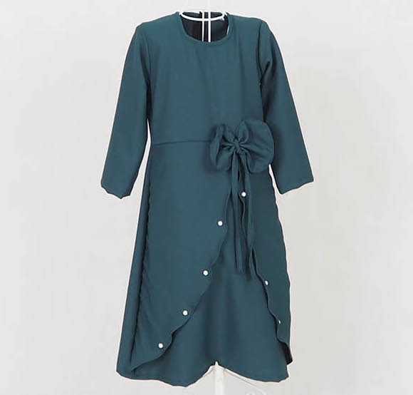 SW5056 Kid's Jubah Emerald Green