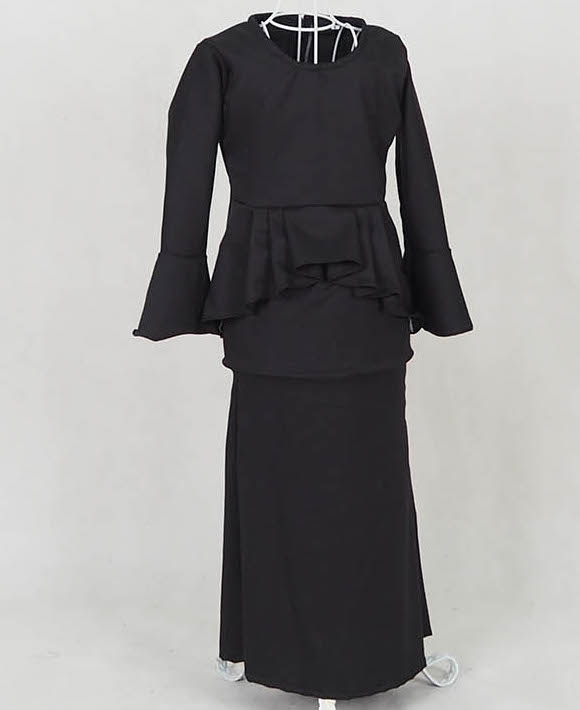 SW5058 Kid's Baju Kurung Black