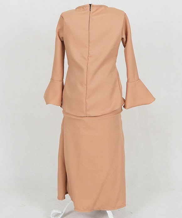 SW5058 Kid's Baju Kurung Dark Brown
