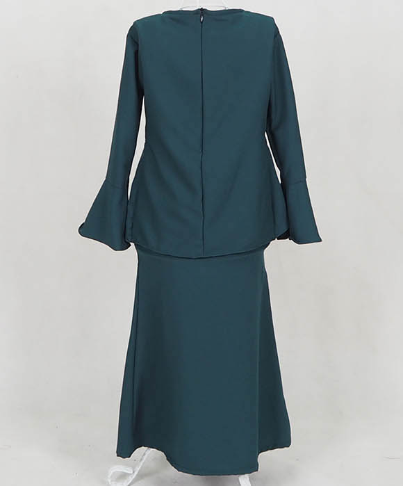 SW5058 Kid's Baju Kurung Emerald Green