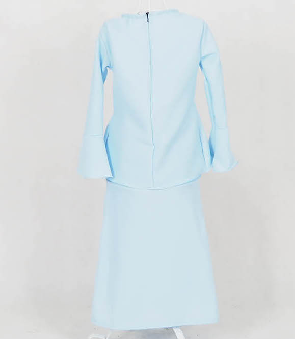 SW5058 Kid's Baju Kurung Light Blue