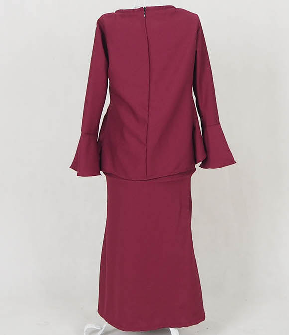 SW5058 Kid's Baju Kurung Maroon